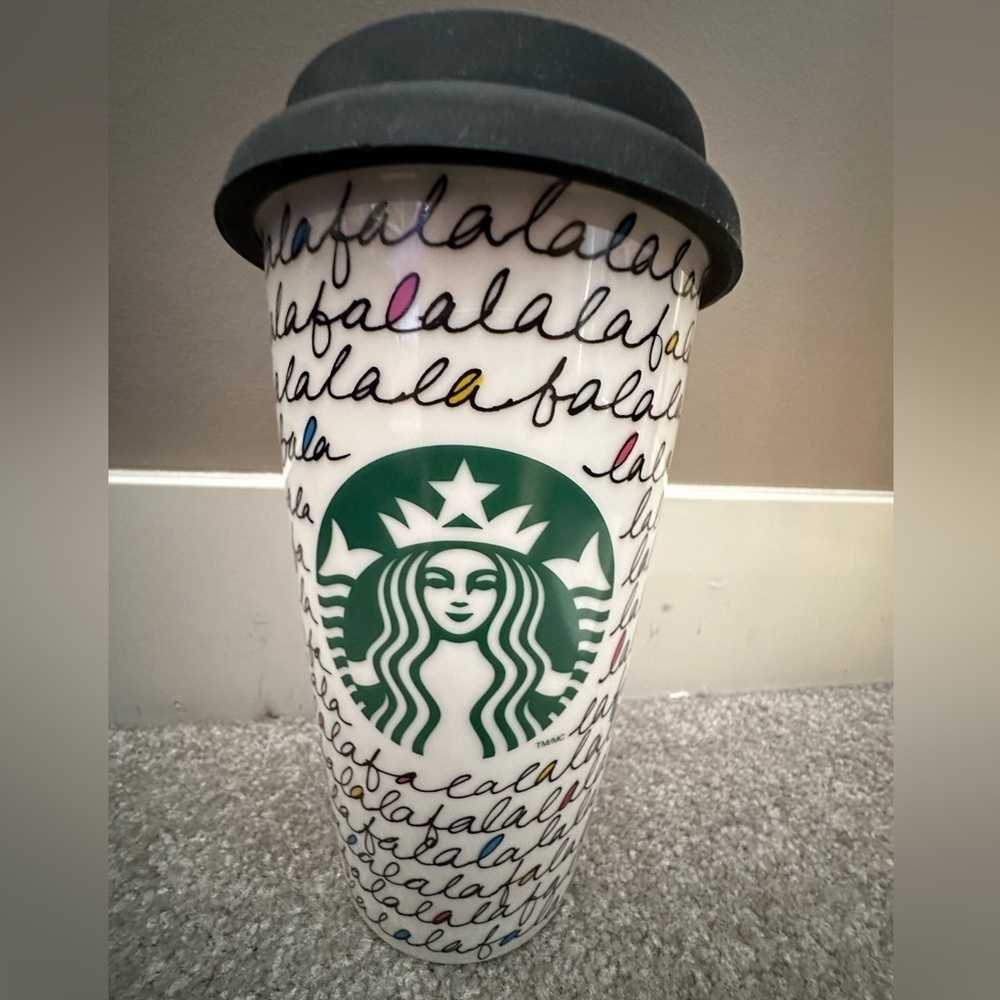 Starbucks 2011 Falalala travelmug ceramic